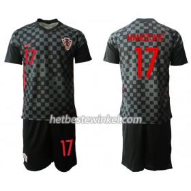 Kroatië Mario Mandzukic 17 Voetbaltenues Kind Uit EK 2020 - SS (+ Korte broeken)